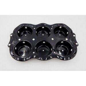 Temp-Tations by Tara Black Polka Dot Muffin Pan Temptations Dish Cupcake Baker
